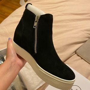 Steve Madden Black Suede Sneakers